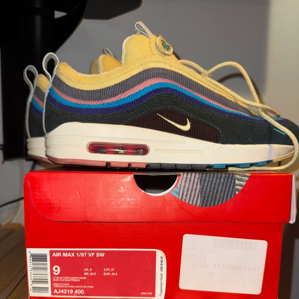 Waverunners Nike Air Max 1/97 Size 9 Wotherspoon W/ Extra Laces &OG Box